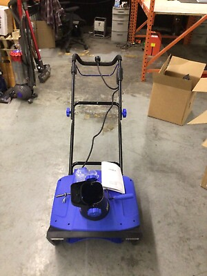 #ad 18 Inch 15 Amp Electric Snow Thrower Corded Snow Blower 720Lbs Minute Blue $189.99