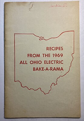 #ad Recipes From The 1969 All Ohio Electric Bake O Rama Booklet Electric Company $18.92