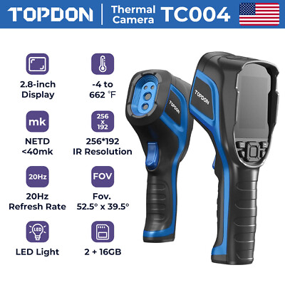 #ad TOPDON TC004 Thermal Camera Industrial Infrared Camera 256*192 Thermal Imager $289.00