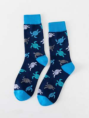 #ad Turtle Crew Socks Funny Socks for Men Novelty Socks Funky Socks Gift for Him $6.32