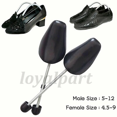 #ad Pair Adjustable Shoe Support Shapers Plastic Keepers Stretchers Trees Men Women $8.45