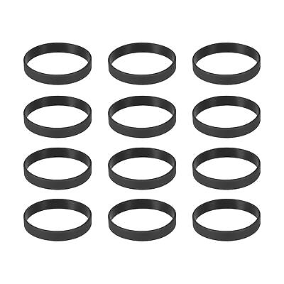 #ad 12pcs Plain Silicone Wristbands 8 Inch Circumference 1 2 Inch Width Black $8.24