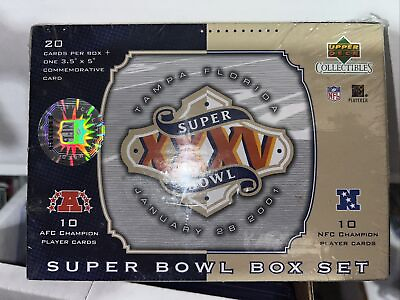 #ad New Upper Deck Super Bowl XXXV Box Set Baltimore Ravens vs New York Giants 2001 $22.00