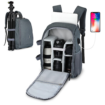 #ad G raphy Camera Backpack Photography Backpack for NikonCanonSonyPanasonic $43.69