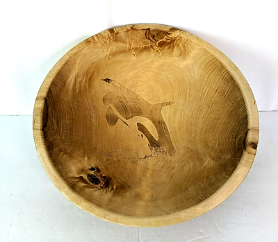 #ad The Great Alaskan Bowl Co 11 in Knotty But Nice Killer Whale Carving Birch Wood $44.00
