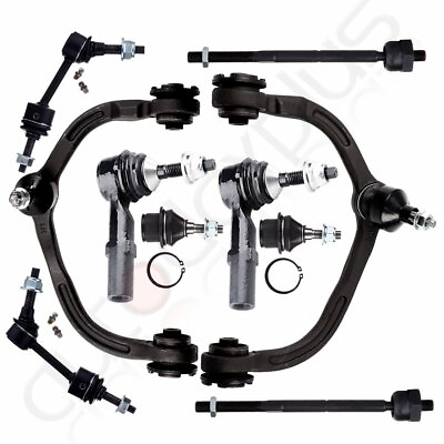 #ad For Ford Expedition 10Pcs Front Upper Control Arms Ball Joints Sway Bars Tie Rod $92.14