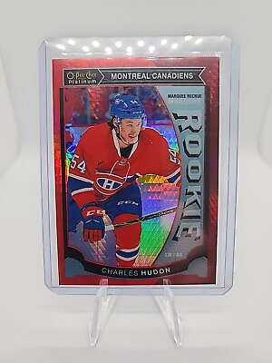 #ad 2015 O Pee Chee Platinum Marquee Rookies Red Prism 149 Charles Hudon Rookie RC $2.99