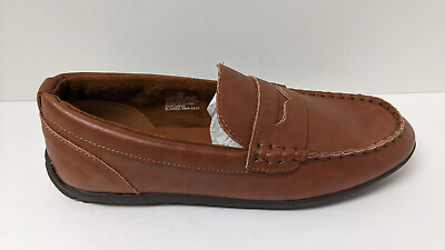 #ad Steve Madden B Jared Loafers Brown Leather Big Kids 6 M $28.76