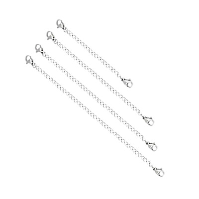#ad 4 PCS Extender Chain Pendant Glossy Decorative Accessories Jewelry $6.92