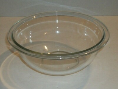 #ad Pyrex by Corning 1.5 Liter 323 Rimmed Clear Oven Safe Mixing Bowl 8.5 X 3.5 $12.00