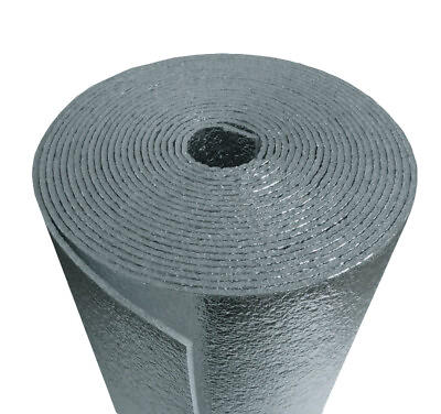 #ad NASATEK 3mm 48X100 Reflective Foam Core Insulation Roll Radiant Barrier R7 $168.88