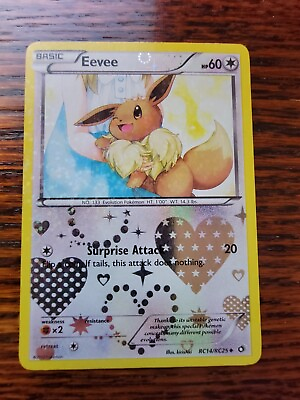 #ad LP Eevee RC14 RC25 Radiant Collection Pokemon TCG Card Full Holo $7.99