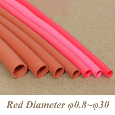 #ad Heat Shrink Tubing Red Silicone Rubber 1.7:1 Ratio Soft Sleeving Dia 0.8mm 30mm $4.09