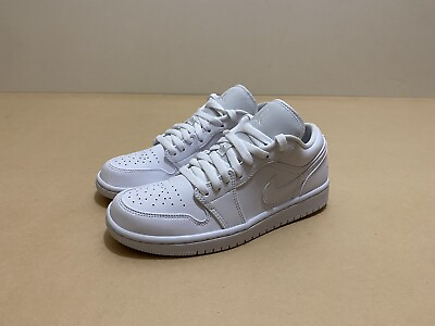 #ad Nike Air Jordan 1 Low Shoes Womens US 9 UK 6.5 EU 40.5 New Triple White Sneakers AU $239.96