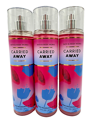 #ad Bath amp; Body Works LOT 3 Carried Away Fine Fragrance Mist Spray 8 oz Pear Jasmine $27.54