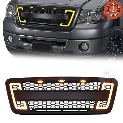 #ad For 2004 2008 Ford F150 Front Bumper Grill Raptor Style W DRLamp;Turn Signal Lights $137.21