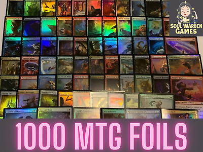 #ad 1000 ALL FOIL Magic the Gathering Cards Bulk Lot FOILS ONLY $64.95