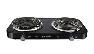 #ad Proctor Silex Electric Double Burner Cooktop 34115 $39.99