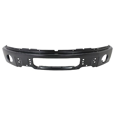 #ad Front Bumper For 2009 2014 Ford F 150 Powdercoated Black with Fog Light Holes $205.35