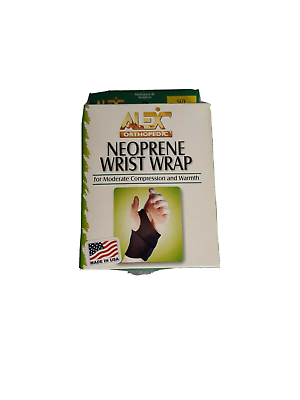 #ad Wrist Wrap Neoprene Universal Black Alex Orthopedic $9.75