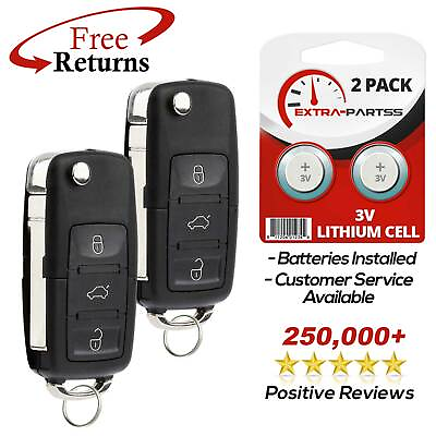 #ad 2 For 2011 2012 2013 2014 2015 2016 Volkswagen VW Jetta Keyless Remote Key Fob $21.95