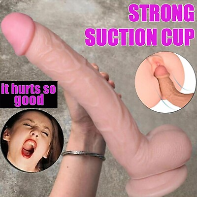 #ad HUGE Realistic 10quot; Dildo Suction Anal Vagina Sex Toy Women Gspot Masturbator New $15.59