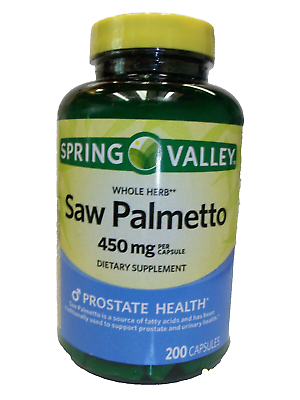 #ad Spring Valley Saw Palmetto 450 mg 200 Capsules $16.77