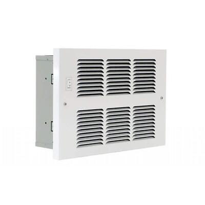 #ad King Electric Wall Heater 4.8quot;x14.4quot;x9.5quot; 4000 BTU Forced Air Hydronic in White $804.97