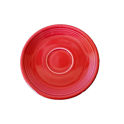 #ad Fiesta Dinnerware Homer Laughlin Replacement SCARLET RED Saucer NEW $7.95