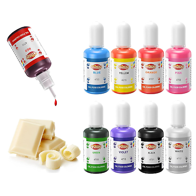 #ad Oil Based Food Coloring for Chocolate: 9 Colors Oil Food Dye Coloring for Candy $18.20