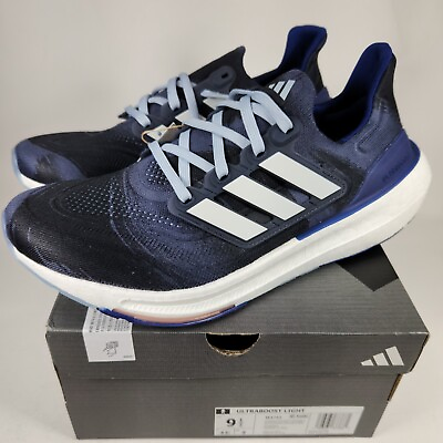 #ad Adidas Ultraboost Light Mens Size 9.5 Running Shoe Navy Blue Black White IE1752 $75.00