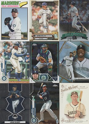 #ad Seattle Mariners Baseball Lot Old And New Players Great Value $4.44