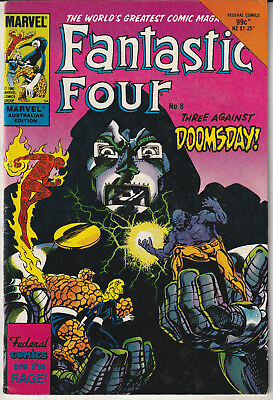 #ad Marvel Australian Edition: Fantastic Four #8 Federal Comics 1985 Doctor Doom AU $14.95