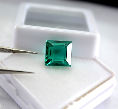 #ad 5.45 Ct Natural Certified Unheated Untreated Emerald A Cut Loose Gemstone E705 $18.74