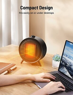 #ad #ad 1500W Portable Electric Space Heater Quiet Thermostat Energy Efficient 215sq. ft $18.99