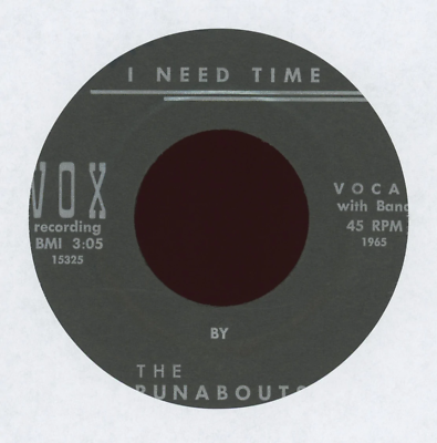 #ad Garage 45 The Runabouts I Need Time on Vox $39.99
