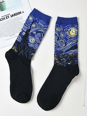 #ad Painting Crew Socks Funny Socks for Women Novelty Socks Funky Socks Gift $6.32