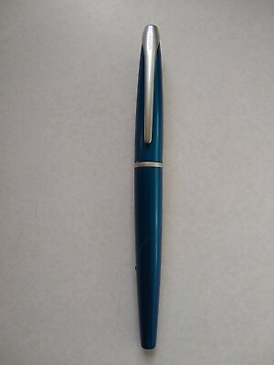 #ad Cross Brushed Matte Blue Rollerball Pen Vintage NO BOX $39.49