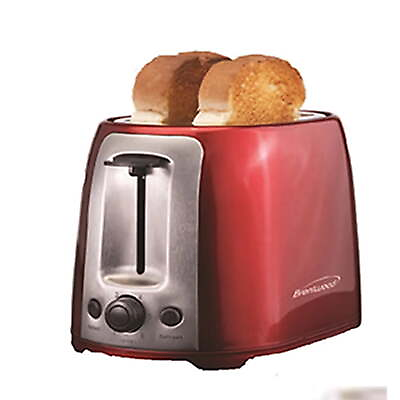 #ad Brentwood Appliances Cool Touch 2 Slice Extra Wide Slot Toaster Red $25.65