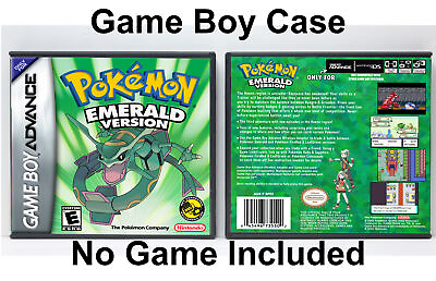 #ad Pokemon Emerald Version Game Boy Advance GBA Custom Case *NO GAME* $9.99