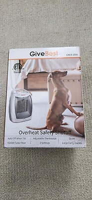 #ad Brand New 1500W Ceramic Space Heater Silver Overheat Safety ShutOff Switch New $48.99