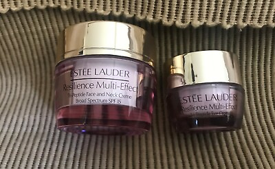 #ad New Estee Lauder Resilience Tri Peptide Multi Effect Face Neck amp; Eye Creme *See $24.99