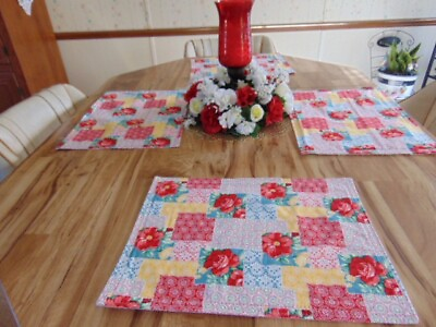 #ad Pioneer Woman Reversible Quilted Placemats $40.00