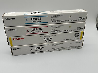 #ad Canon GPR 36 Toner Cartridge Set Black I Cyan I Magenta IYellow SEALED $225.00
