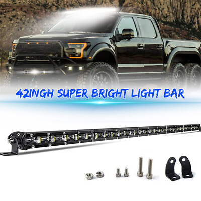 #ad 42 inch Slim Work Led Light Bar Spot Flood Combo Lamp Offroad UTE Truck SUV ATV $49.98
