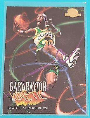 #ad 1995 96 SkyBox Premium Kinetic #K9 Gary Payton Seattle BASKETBALL Card K8 $2.99