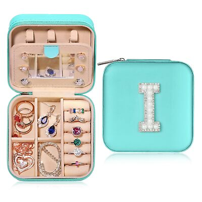 #ad Travel Jewelry Box for Women Girls Pearl Initial Jewelry Box for Teen Girls ... $20.54