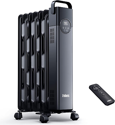 #ad Radiator Heater Space Oil Filled Heater 1500W 4 Modes 24H Timer Adjustable T $135.36