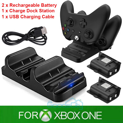 #ad For Xbox One Play and Charge Kit Rechargeable Battery Pack amp; Charging Dock $18.99