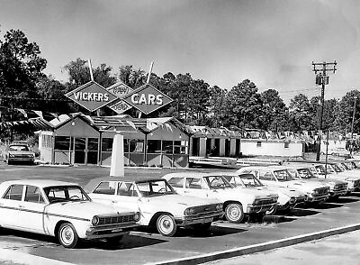 #ad 1967 USED CAR LOT Old Cars PHOTO 184 U $11.33